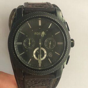 45mm Fossil Chronograph Men's Watch - Dial Moves Time, Battery Dead